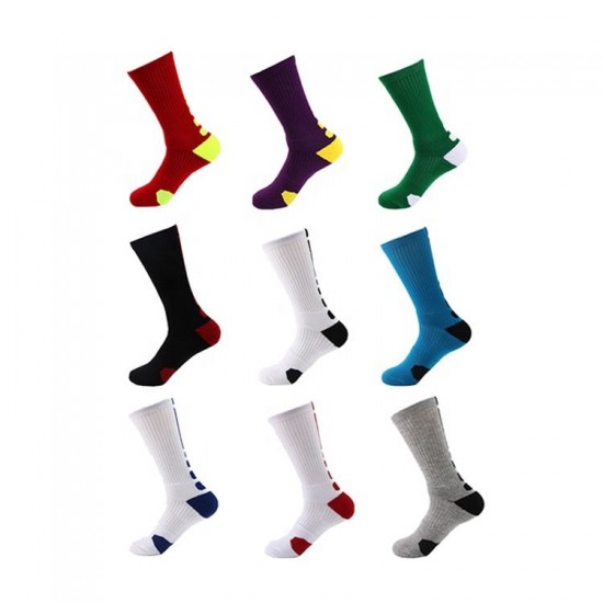Wholesale Elite Athletic Half Cushioned Cotton Basketball Mens Crew Sports Socks Wholesale Elite Athletic Half Cushioned Cotton Basketball Mens Crew Sports Socks