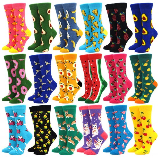Novelty Happy Combed Cotton Men's Dress Socks Funny Fun Colorful Crazy Funky Cute Crew Socks for Men Novelty Happy Combed Cotton Men's Dress Socks Funny Fun Colorful Crazy Funky Cute Crew Socks for Men