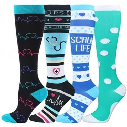 20-30mmhg Running Sport Socks Men Women Athletic Fun Stocking Knee High Nurse Compression Socks