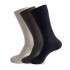 Large Size Men Socks Ribbed Combed Cotton Comfortable Black Beige Crew Socks Dress Socks