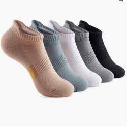 Ankle Sport Socks Cushion Padded Moisture Low Cut Athletic Running Sports Socks for Women Men