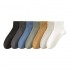 High Cotton Seamless Men's Short Crew Socks White Black Solid Colors Ankle Knitted Good Short Crew Socks