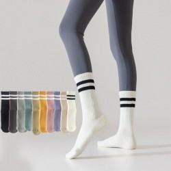 Trampoline Socks Ankle Pilates Non Slip Yoga Socks Compression Cotton Tube Terry Crew Socks
